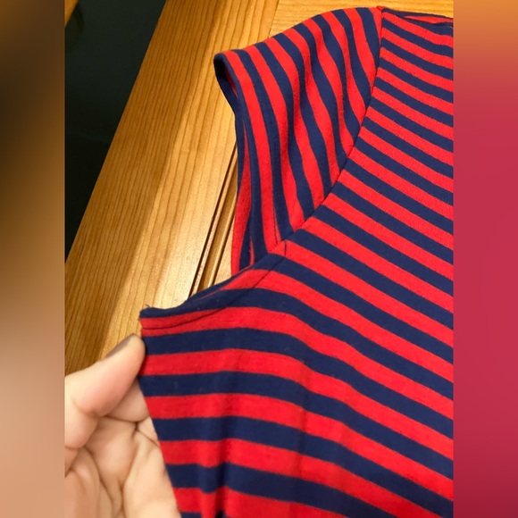 Motherhood Maternity Striped Summer dress with belt - Picture 6 of 8